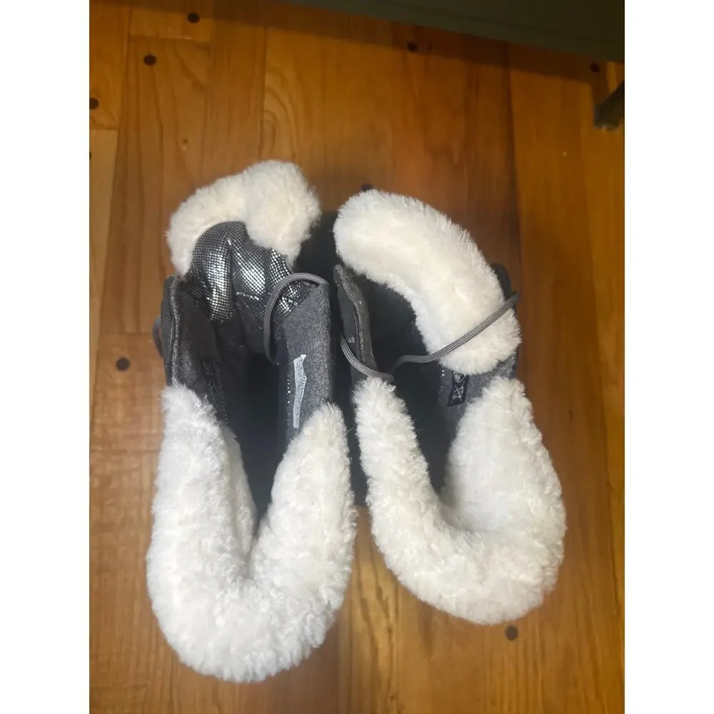 Columbia BL1467 Winter Snow Boots Womens 8 Black Waterproof Faux Fur Lined